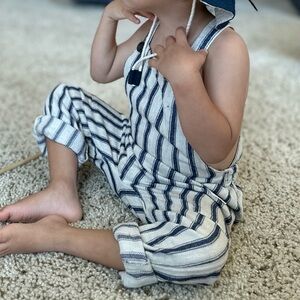 Zara Navy and White Striped Kids